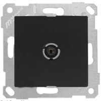 RİTA MEK TUŞ TV PRİZİ (GEÇİŞLİ) 11DB SİYAH 1